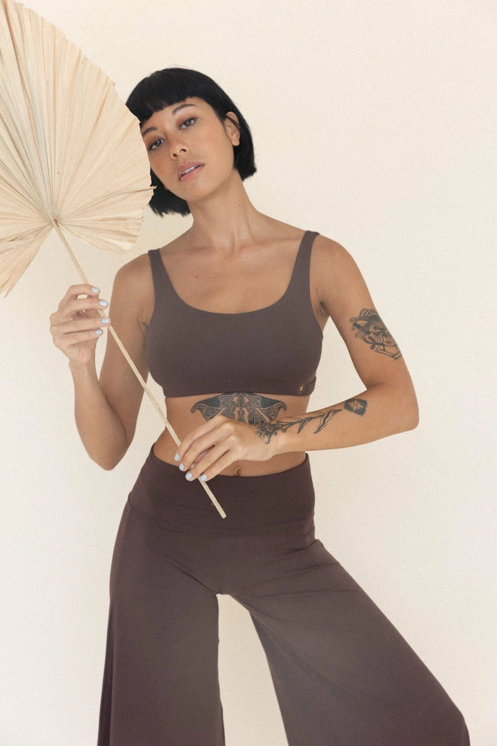 Indigo Luna New In Boxy Crop Carob