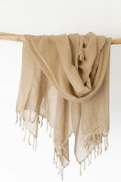 Indigo Luna Cotton Sarong Caramel