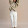 Indigo Luna Livia Cord Trousers Ivory Best Sellers