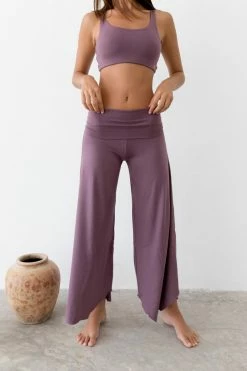 Indigo Luna Layla Flares Aubergine