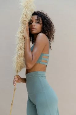 Indigo Luna Boxy Crop Sage