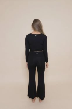 Indigo Luna Agni Wrap Top Black New In