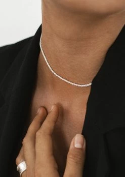 Wild Ivy Best Sellers Essence Choker Silver