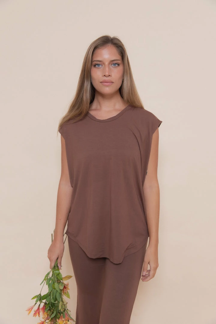 Indigo Luna Agni Tee Chocolate