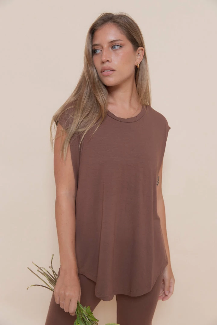 Indigo Luna Agni Tee Chocolate