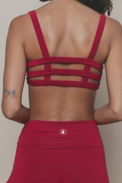 Indigo Luna Boxy Crop Dark Rose