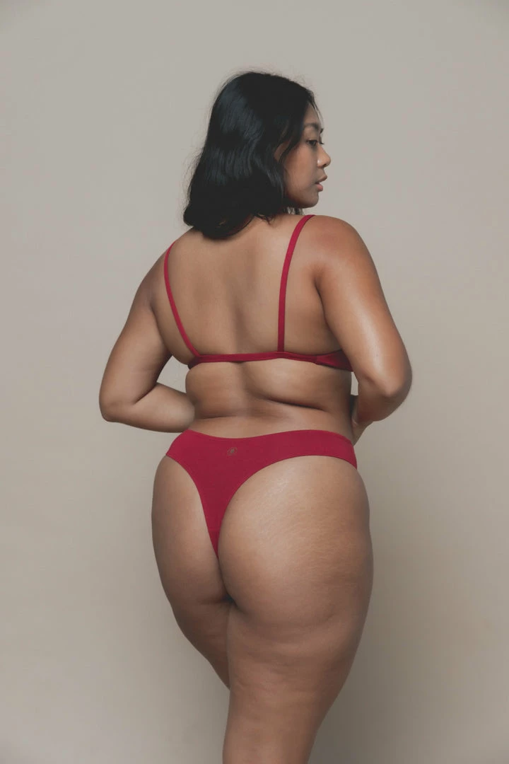 Indigo Luna New In Layla Thong Dark Rose