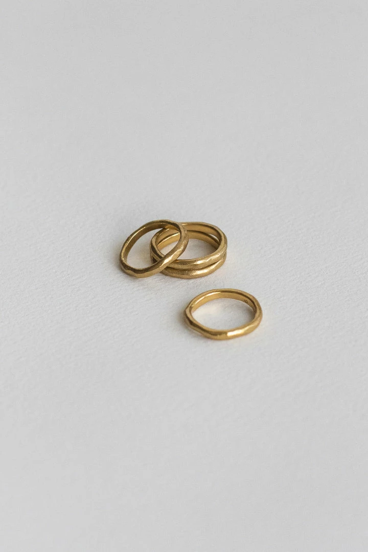 Wild Ivy Enso Stack Ring (Slim) Gold Best Sellers