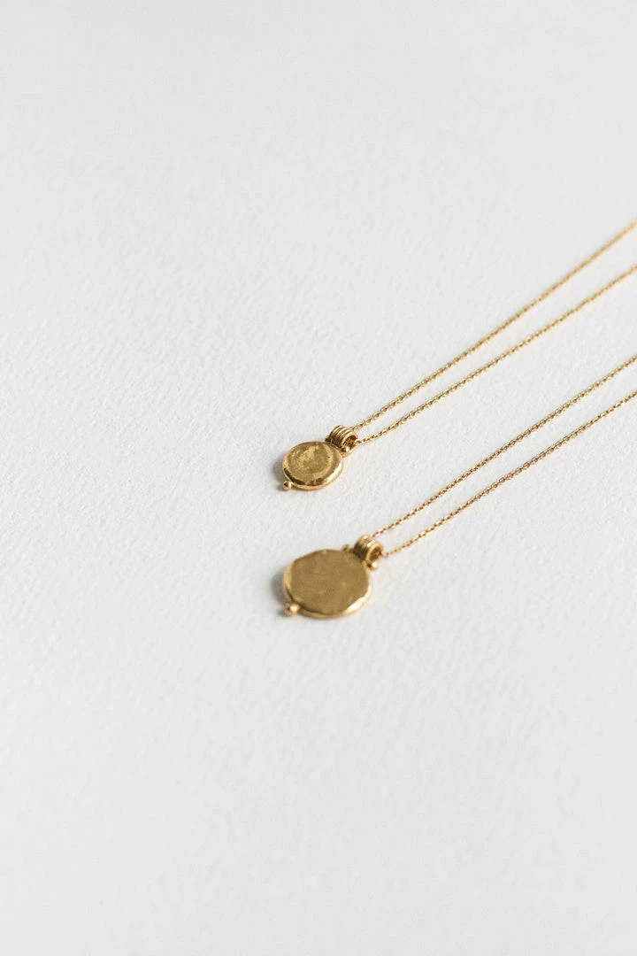 Wild Ivy Best Sellers Luna Necklace (Small) Gold