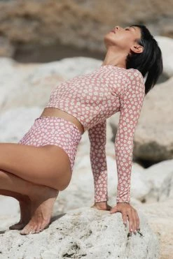 Indigo Luna Flora Rashguard Daisy Clay Best Sellers