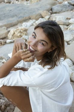 Wild Ivy Enso Stack Ring Gold