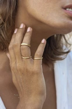 Wild Ivy Enso Stack Ring (Slim) Gold Best Sellers