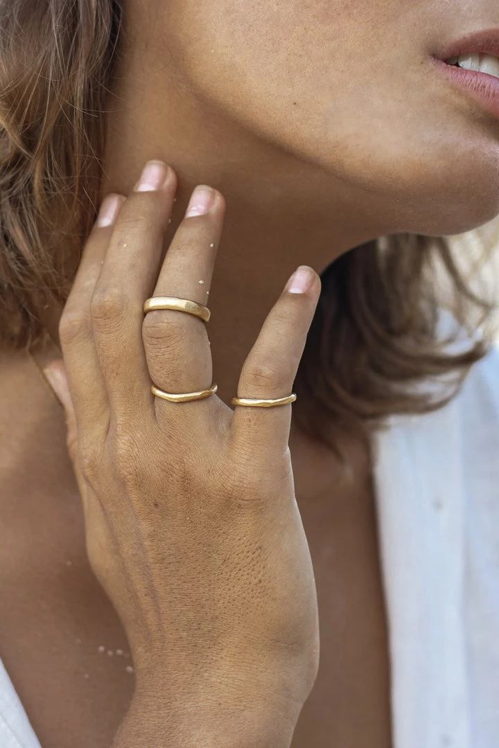 Wild Ivy Enso Stack Ring (Slim) Gold Best Sellers