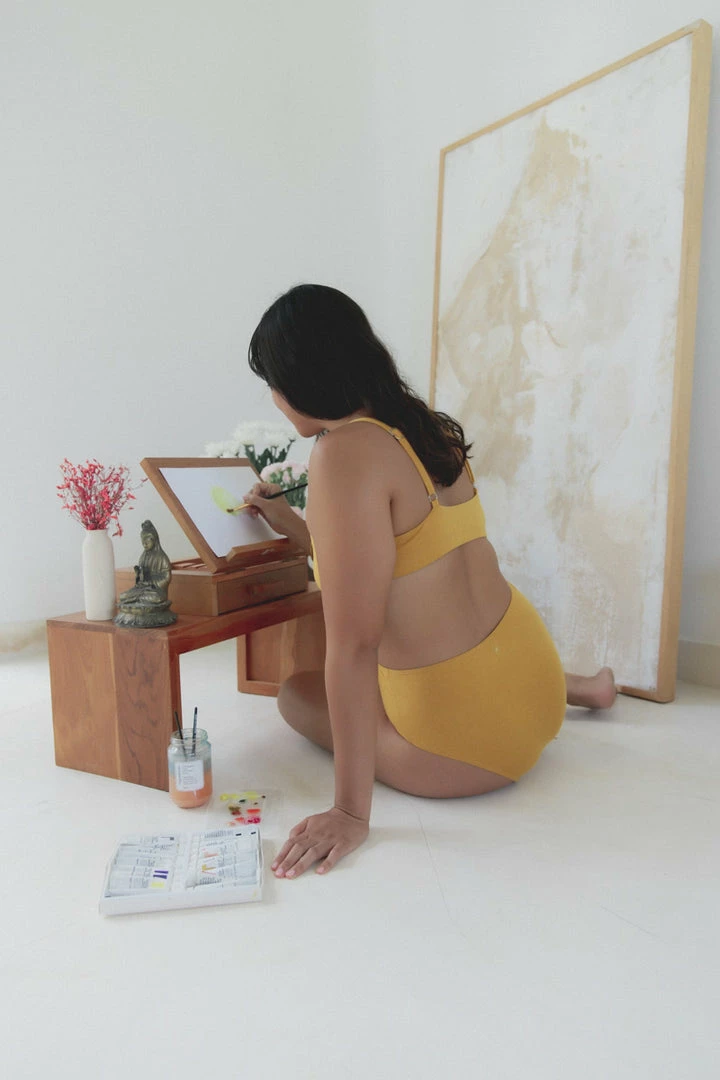 Indigo Luna Layla Bra Saffron New In