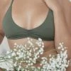 Indigo Luna Astrid Bralette Jungle Green