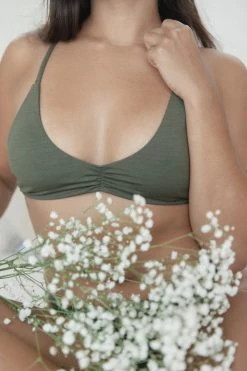 Indigo Luna Astrid Bralette Jungle Green