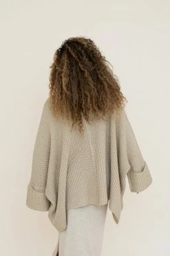 Indigo Luna Tuula Poncho Almond