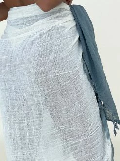 Indigo Luna Cotton Sarong Blue Ombre