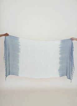 Indigo Luna Cotton Sarong Blue Ombre