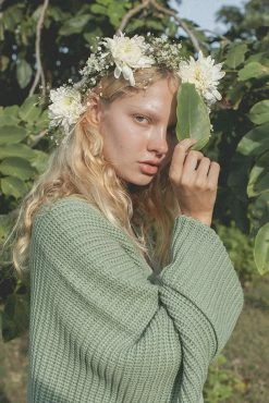 Indigo Luna Tuula Poncho Mint